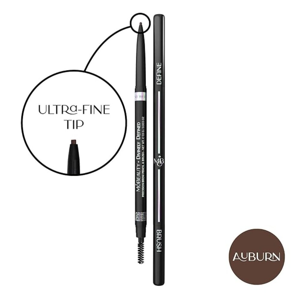 MO BEAUTY Divinely Defined–Precision Brow Pencil & Brush (Auburn)‎ NEW & SEALED!